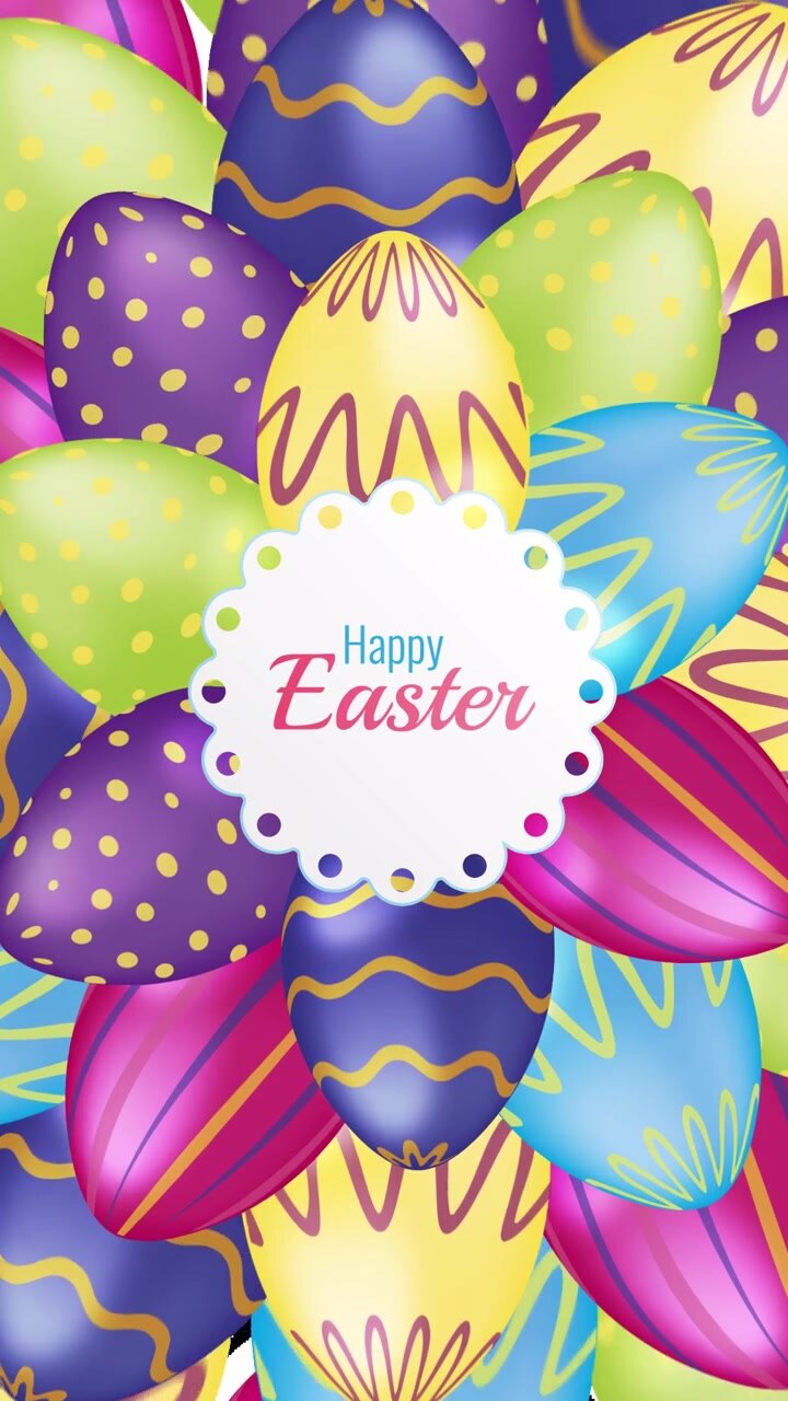 Animated Easter Transitions on alpha channel