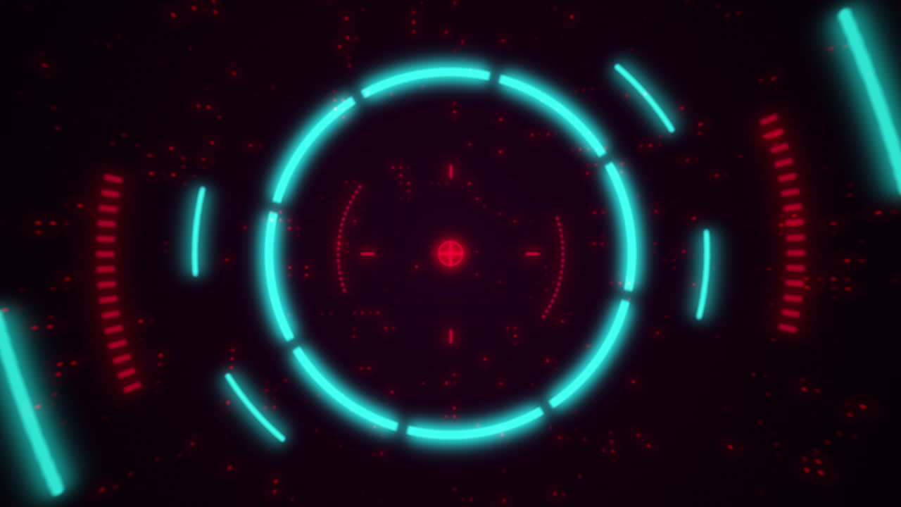Animated Futuristic HUD Target Interface Loop