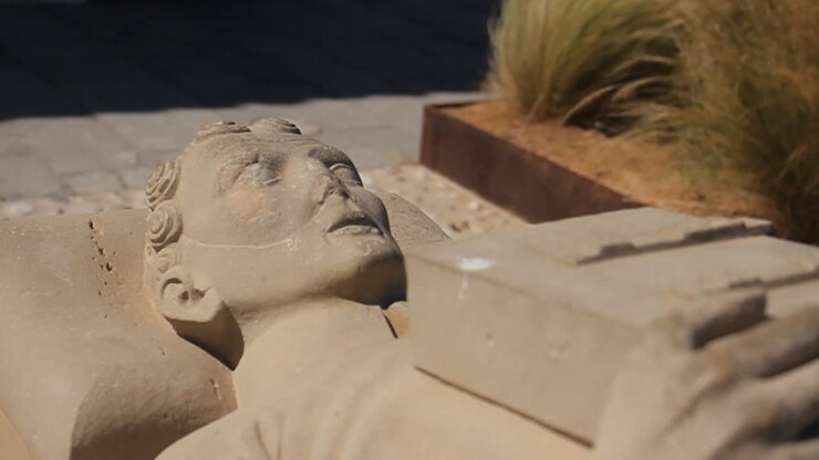 Stone Statue in Outdoor Setting