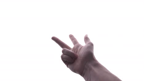 Hand-Gestures-Counting-From-1-to-5---Counting-Hands-On-The-Finger-Of-One-To-Five-Isolated-On-White-Background---studio-shot