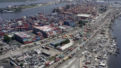 shipping port lagos drone 07