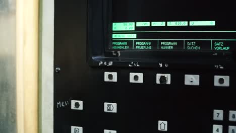 industrial control panel operation