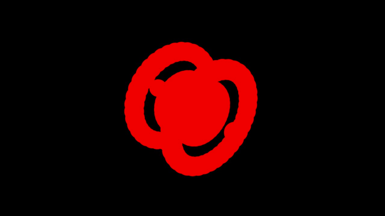 Abstract minimal animation of abstract object spinning. Loop 3d animation