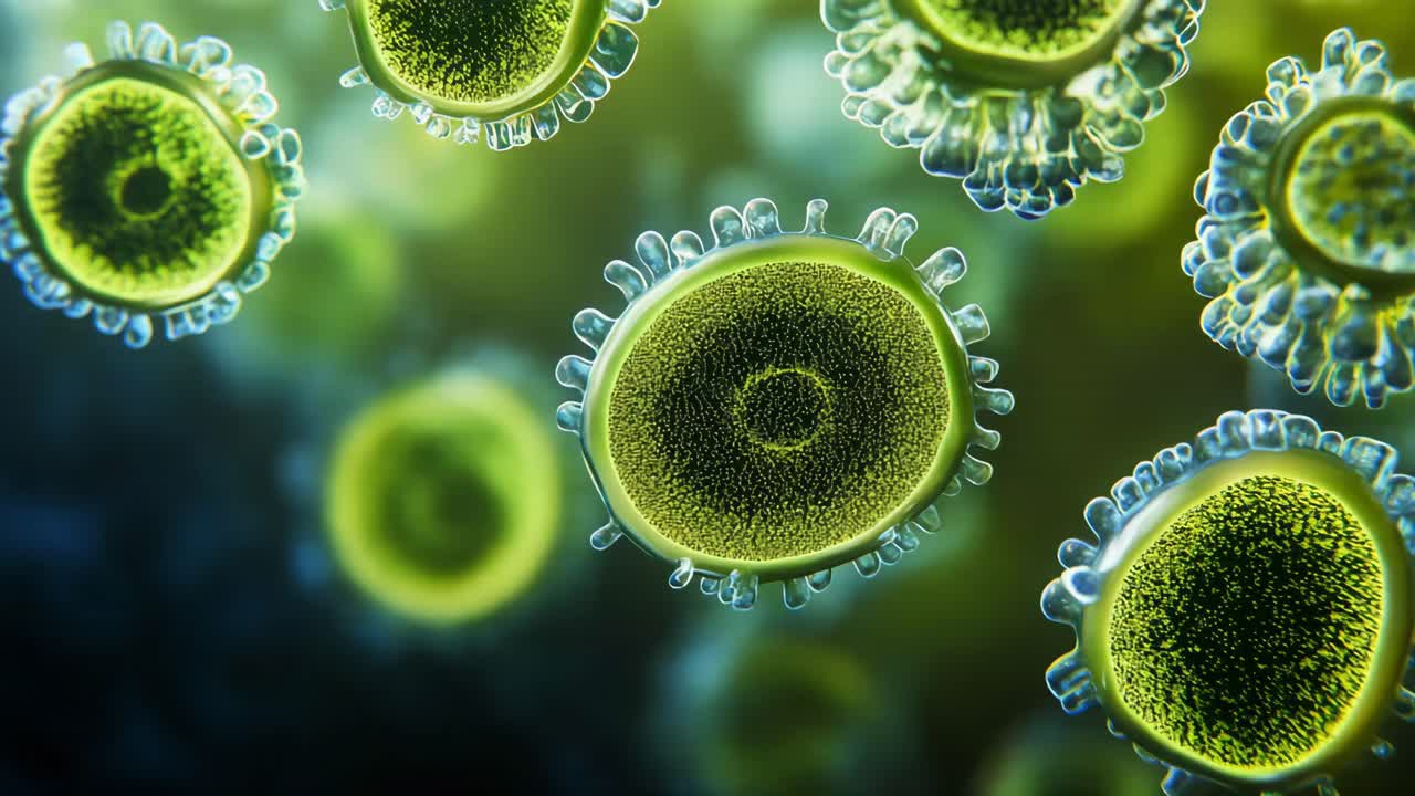 Microscopic Algae Cells