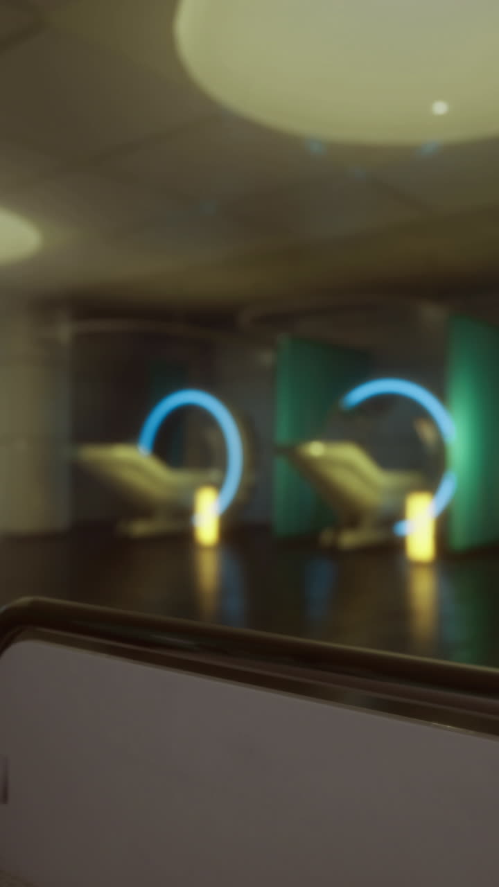 Mars habitat interior design with futuristic lighting and comfortable seating