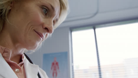 physiotherapist at work in a hospital