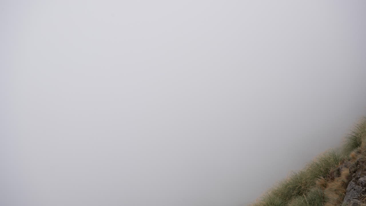 Fast moving Clouds Over the Mountain Ridge of Merlo, San Luis