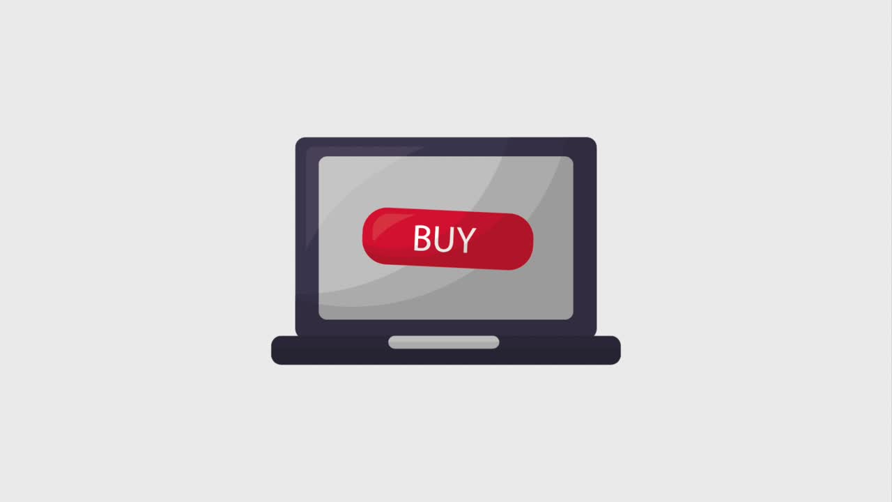 온라인 쇼핑 가방 노트북 구매 버튼 애니메이션