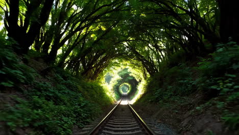 The Tunnel of Love in Klevan, Ukraine