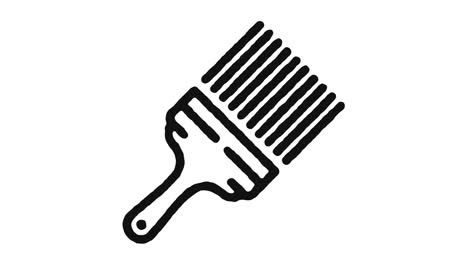 painting icon animation footage & alpha channel