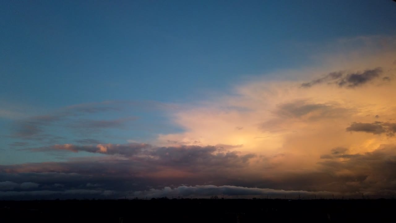 Cloudscape during sunset time lapse day to night cloudy sky skyline