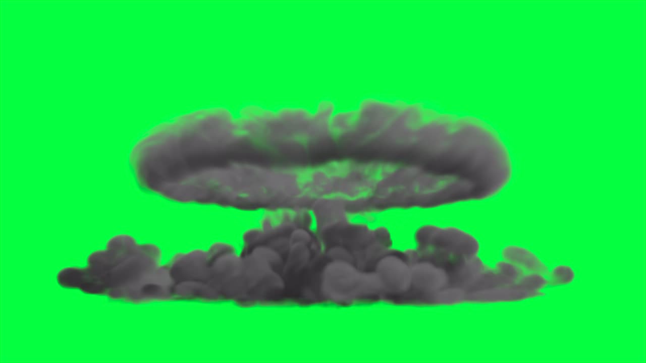Animated Explosion Green Screen