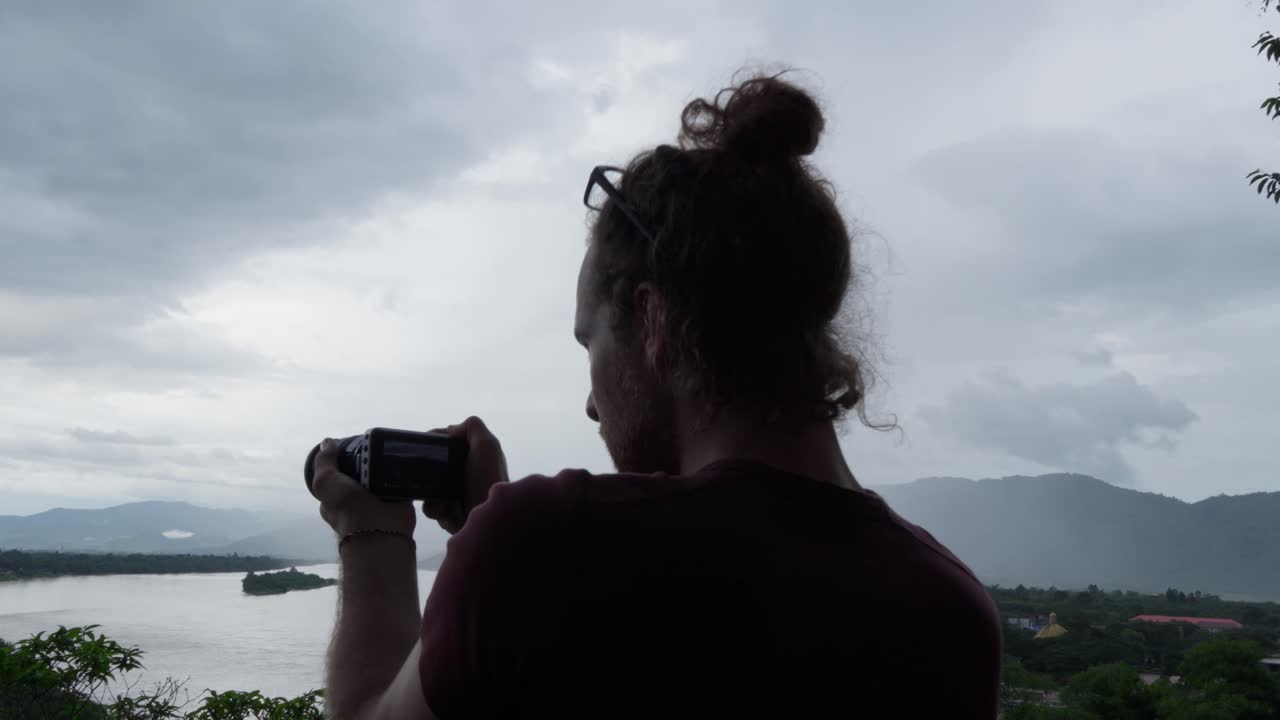 Tranquil slice of faraway tropical land, images captured, camera manned