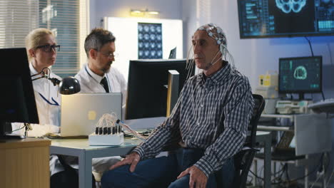 eeg testing session