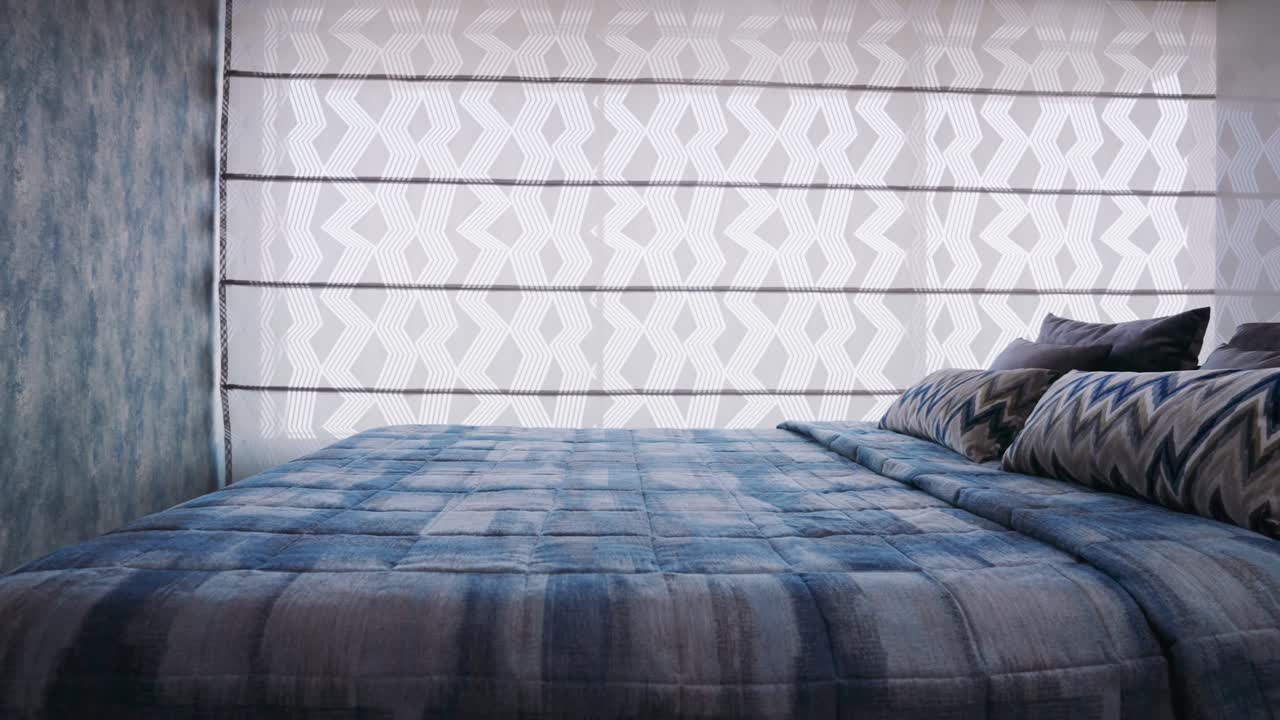 простой и уютный дизайн спальни архитектуры недвижимости