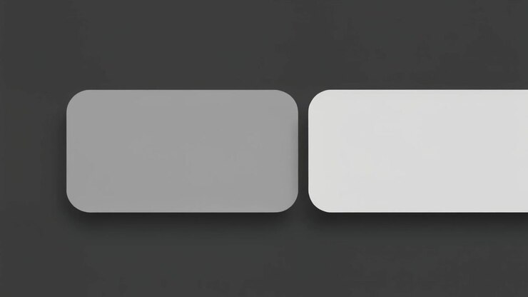 Minimalist Graphic Animation of Two Sliding Rounded Rectangles