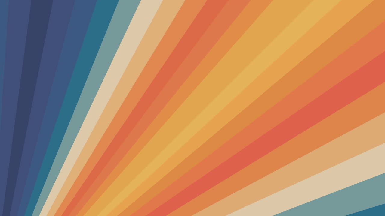 Animation of background with multiple colorful stripes