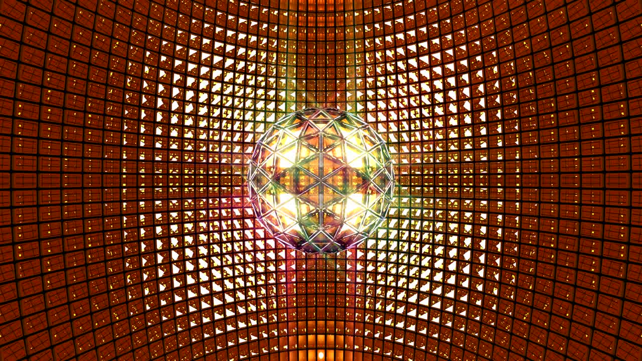 el fondo de la pelota de discoteca dorada