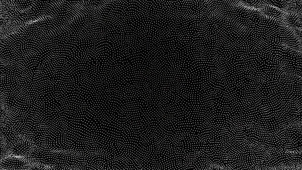 Monochrome Particle Field With Ripples, Dense Dot Texture Forming Subtle Waves, Granular Surface