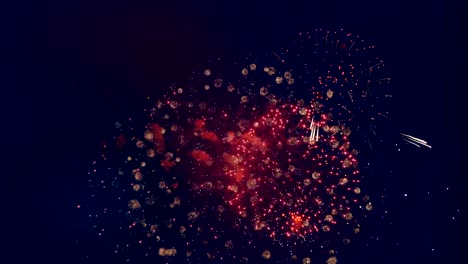 colorful fireworks in a night sky.