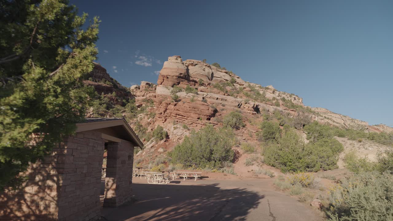 Scenic Desert Landscape with Rock Formations