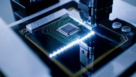 automated manufacturing process of electronic components