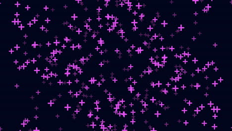 Purple-crosses-pattern-on-black-versatile-design-element