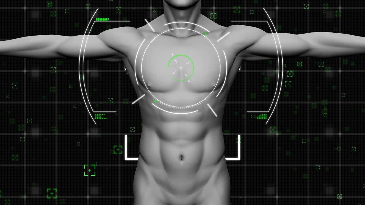 디지털 인간 위에서 스 ⁇  스캐닝의 애니메이션