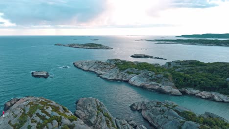 der sandefjord-archipel im süden norwegens