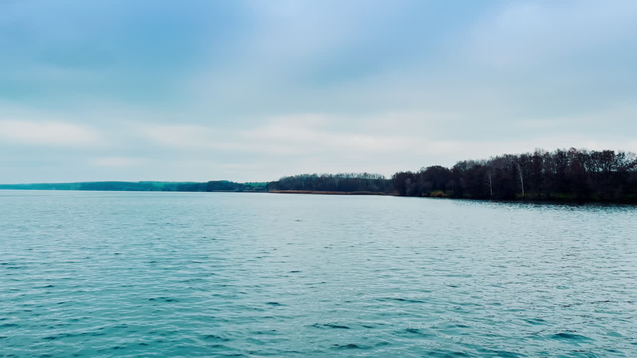 Calm Lake Scenery on an Overcast Day