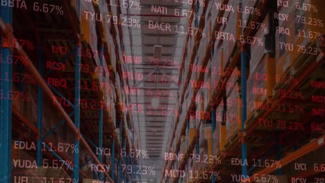 Animation-of-data-processing-over-empty-warehouse