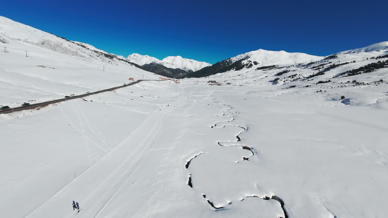 Nordic ski slopes in Baqueira Beret