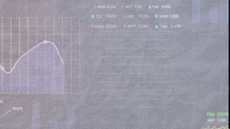 Animation-of-financial-data-processing-on-grey-background