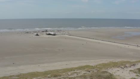 drone - toma aérea de la playa de arena de st