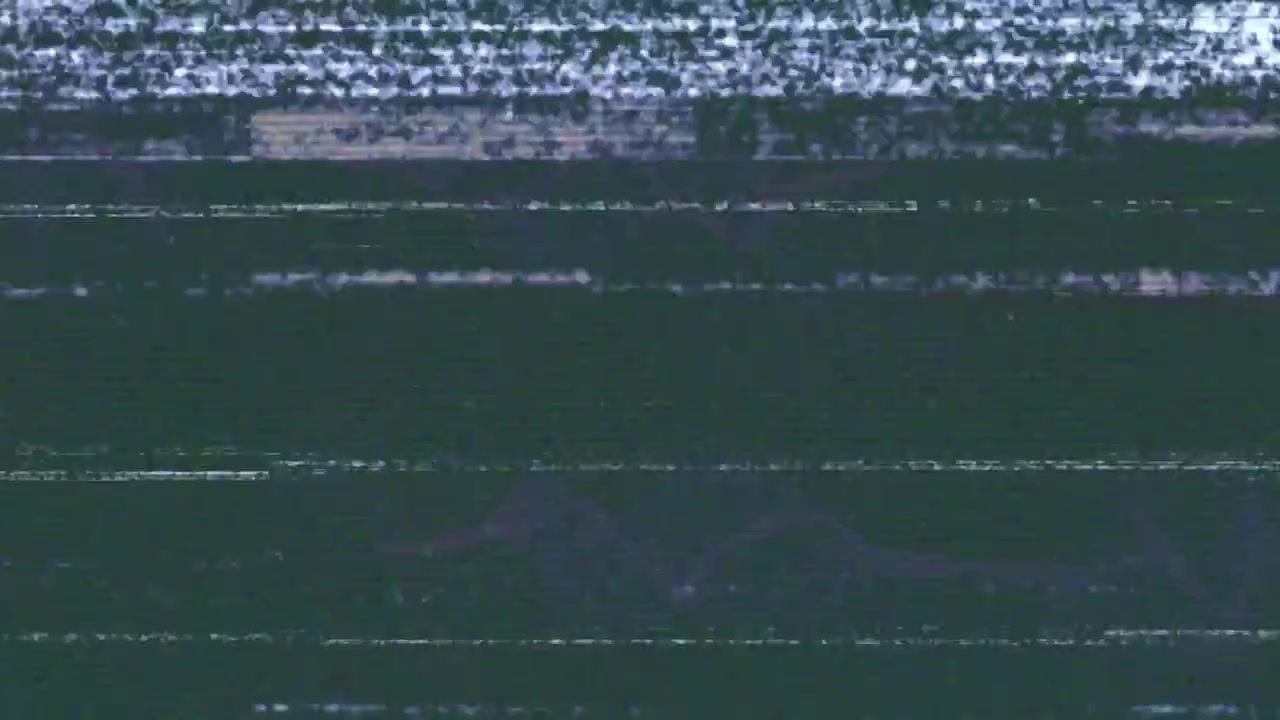 Animation of interference over shapes on grey background