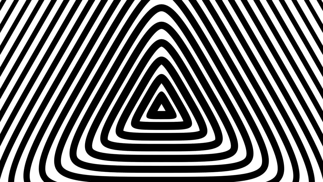 треугольный геометрический радиальный гипнотический фон бесконечная петля