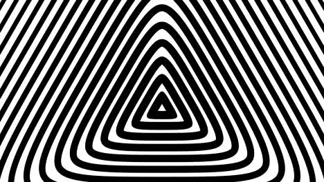 el fondo hipnótico triangular geométrico radial es un bucle sin fin