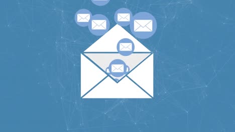 Message icon filled with messages