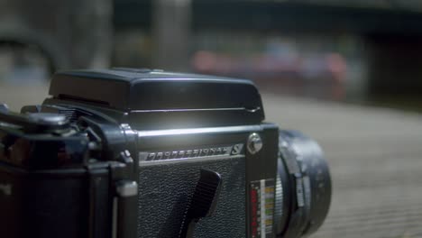 mamiya rb67 analog film camera in amsterdam, the netherlands