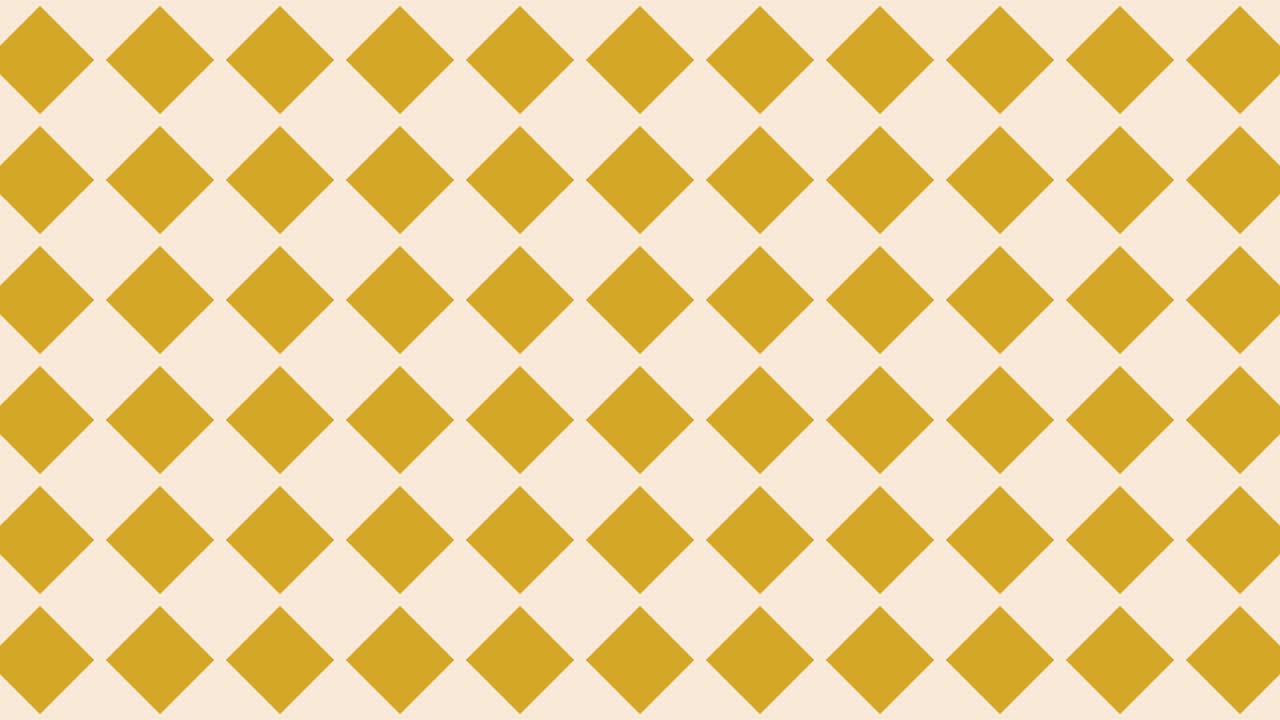 Multicolor geometric pattern with animated tiles. Abstract shapes in minimal dynamic mosaic. Motion graphic background in a flat design