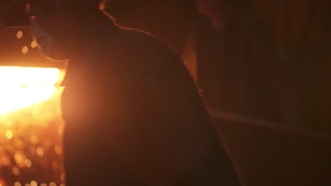 metal worker in a smelter