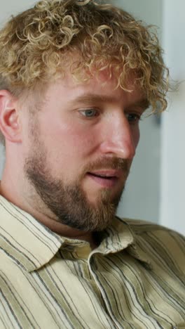 close-up portrait of a man