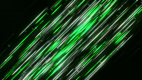 abstract glowing green lines