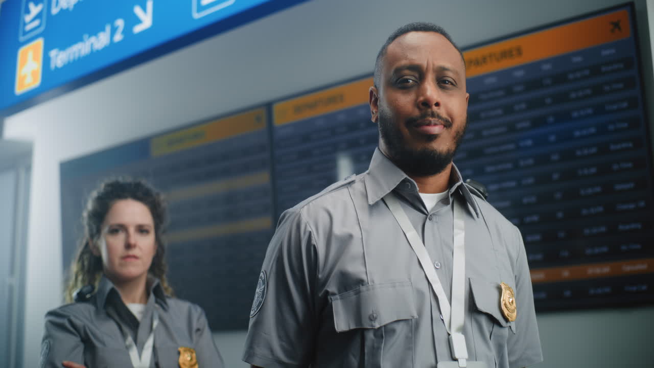 personal de seguridad del aeropuerto