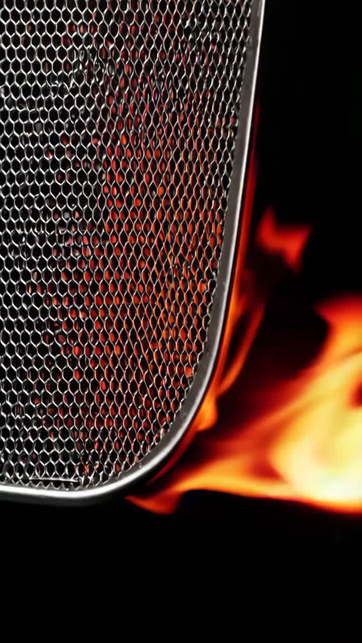 Burning Metal Grill Mesh