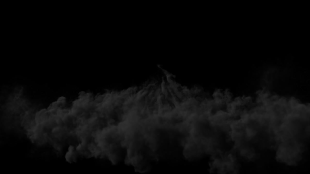 알파 채널로 볼 검은 연기를 편집