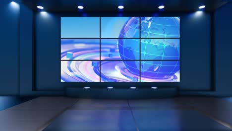 3d virtual tv studio news