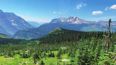 Camera-captures-360-degree-view-of-the-Highline-Trail-Logan-Pass-and-highlights-its-beautiful-mountains-and-valley