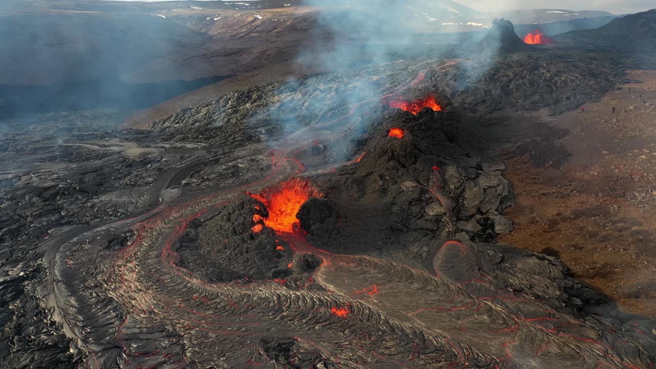 Erupting Volcano in Iceland