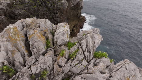 acantilados costeros y olas